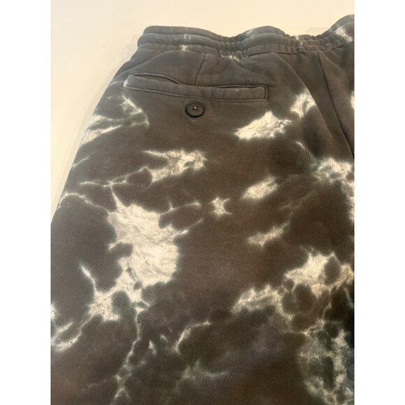 A/X Armani Exchange Tie-Dye Black & White Drawstring Shorts - Picture 9 of 10